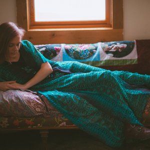 Urban Outfitters Staring at Stars Blue Kaftan